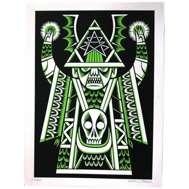 HIERONYMOUS THE CONJUROR SCREENPRINT by Martin Ontiveros