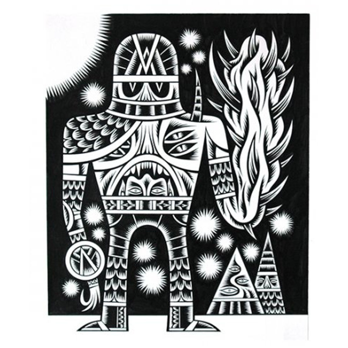 HIPPIE-KILLER'S BFF INK DRAWING