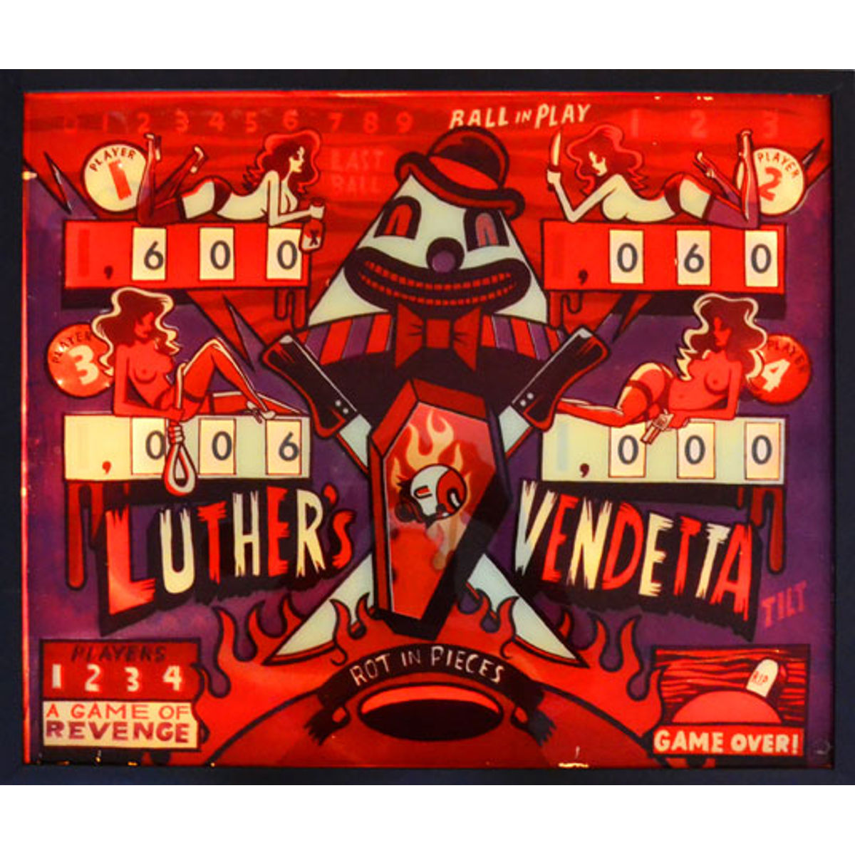 Luther's Vendetta Backglass