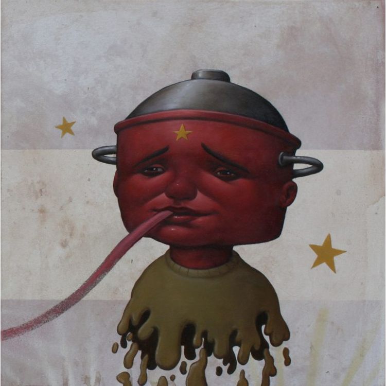Pot Head Red 1 by Bob Dob