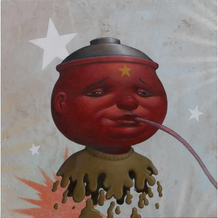 Pot Head Red 3 by Bob Dob