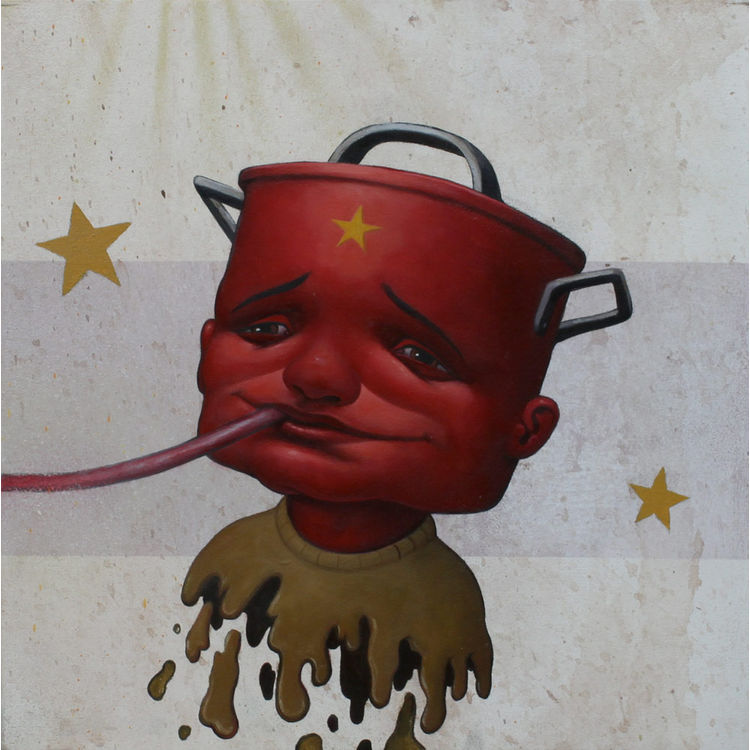 Pot Head Red 5 by Bob Dob