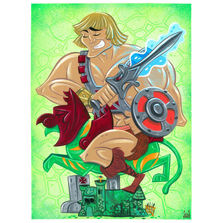 He-man & Battle Cat by Jonathan Adrian