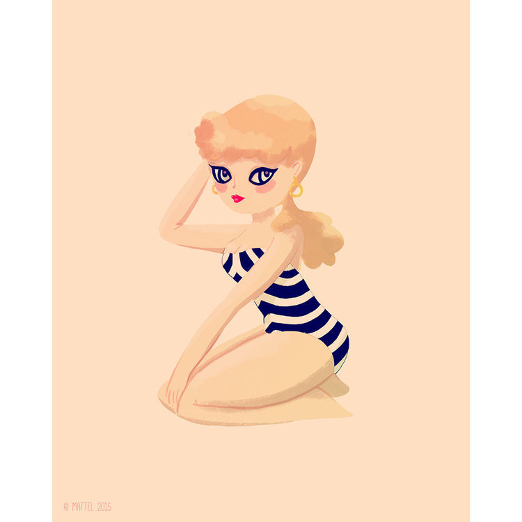 Poseable Barbie #1 by Nan Lawson