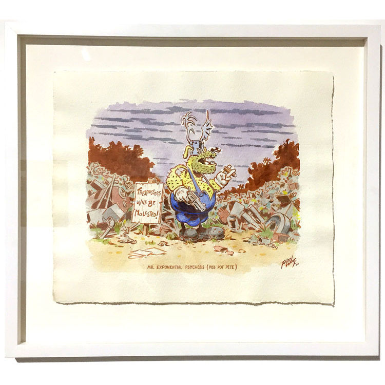 Mr. Exponential Psychosis(Piss Pot Pete) by Robert Williams