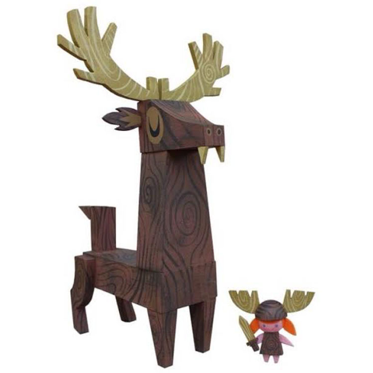 Dark Wood Stagon by Amanda Visell
