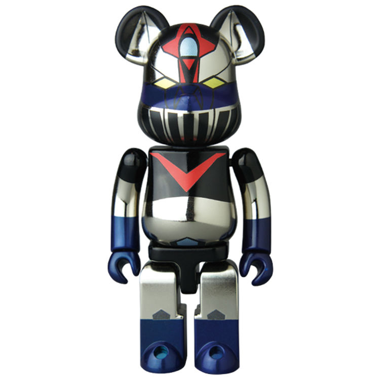 200% Great Mazinger  (plated version) Bearbrick by Go Nagai