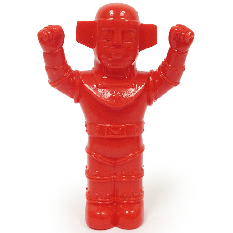 FAKE BARON - Sofubi Finger Puppet Unpainted RED by Awesome Toy