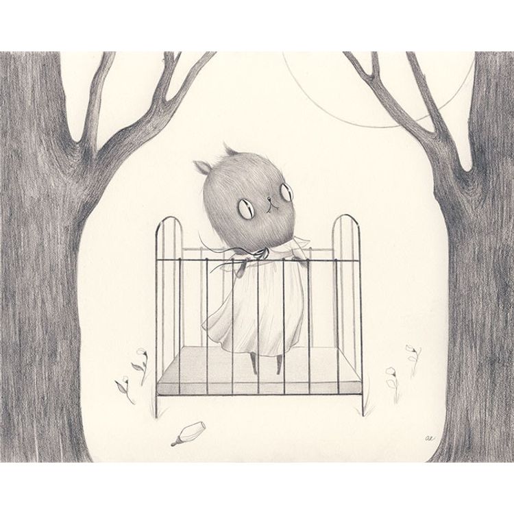 The Moon and Her Little Flowers by Amy Earles