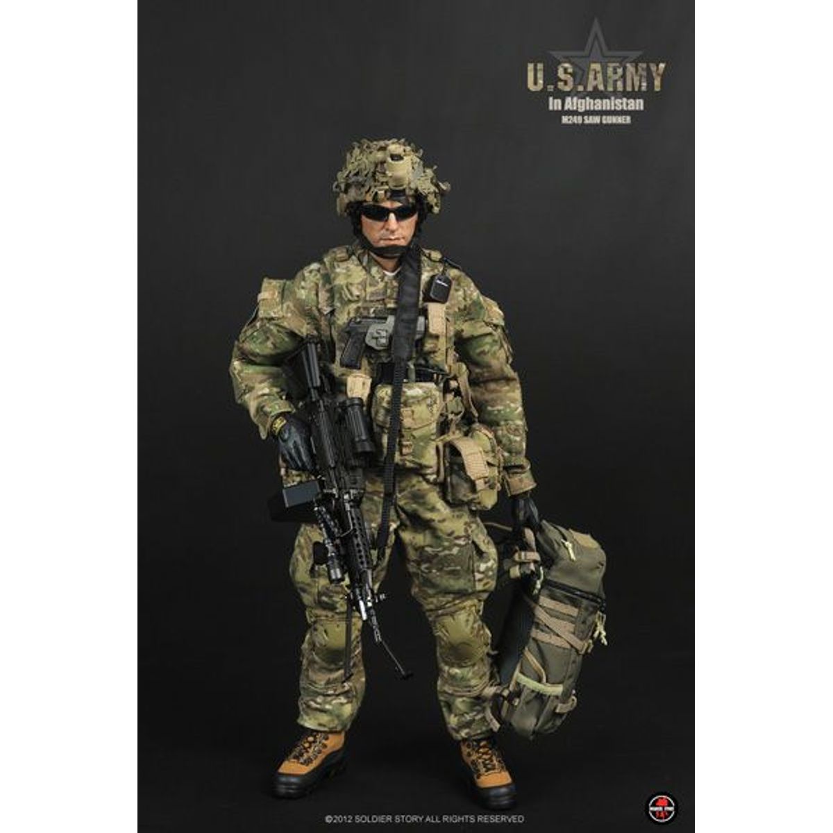 U.S. ARMY IN AFGHANISTAN M249 GUNNER - SS-068