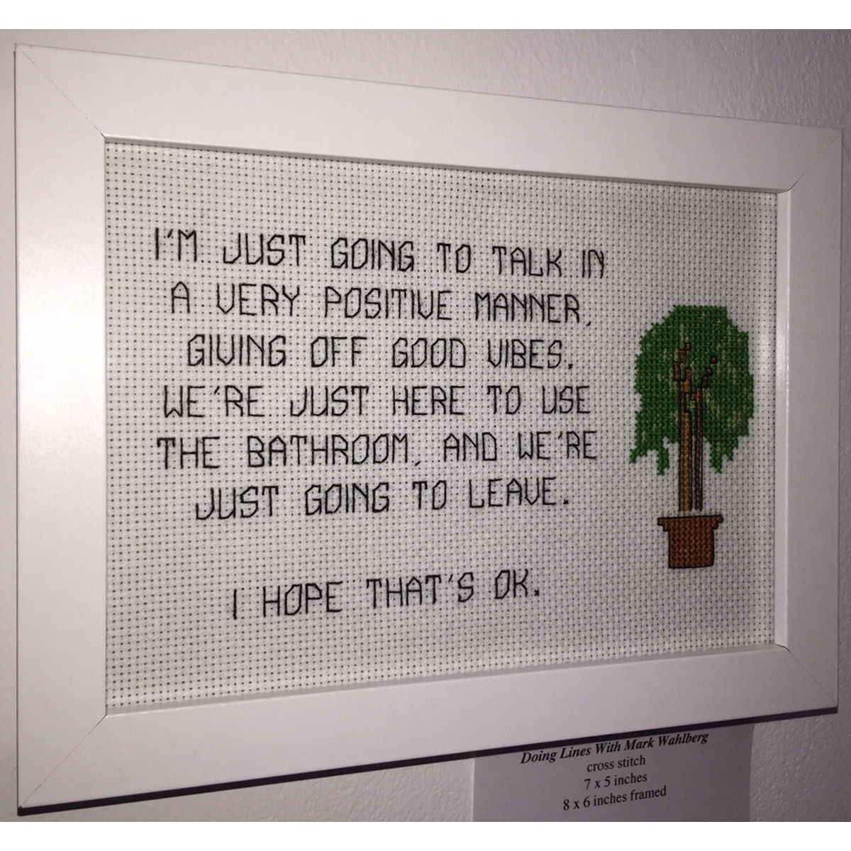 Doing Lines With Mark Wahlberg