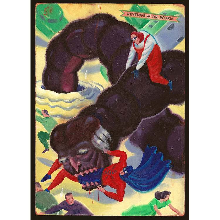 Revenge of Dr. Worm by Ryan Heshka