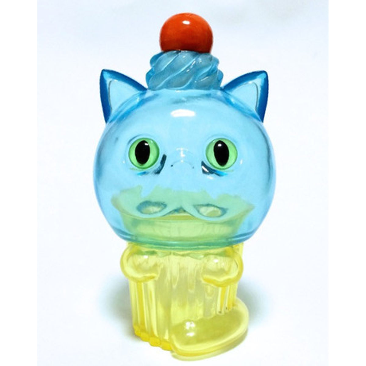 Exotic Short Hair Cupcat - clear blue/yellow