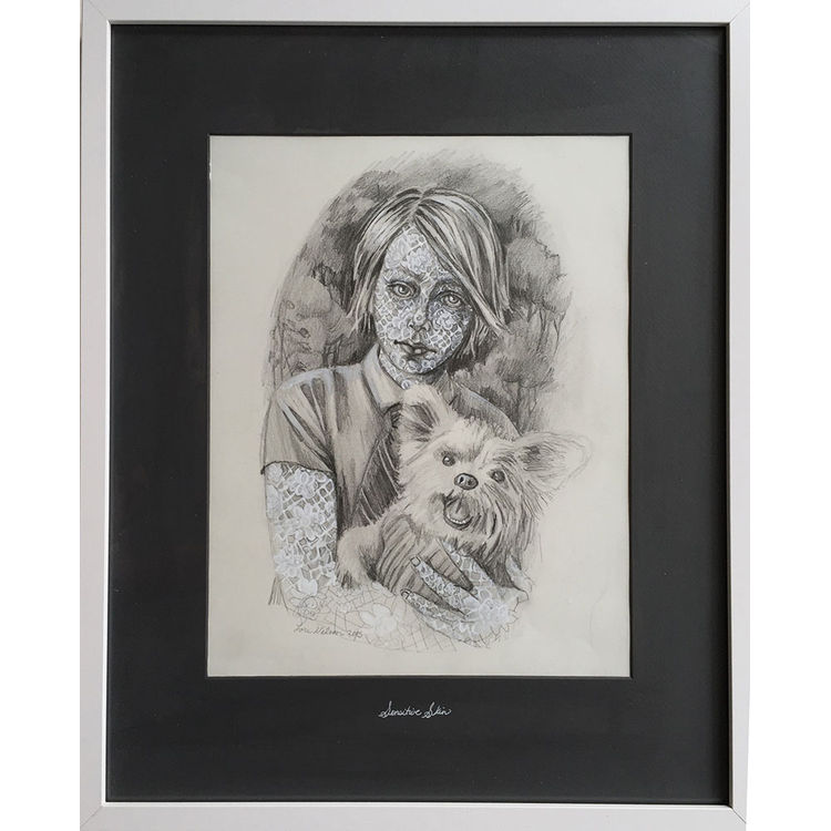 Sensitive Skin Drawing by Lori Nelson