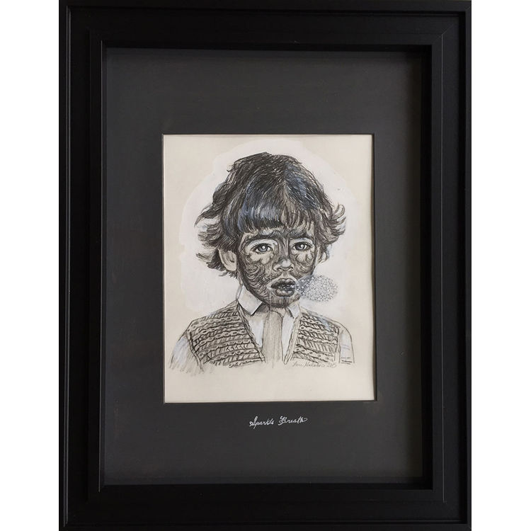 Sparkle Breath Drawing by Lori Nelson