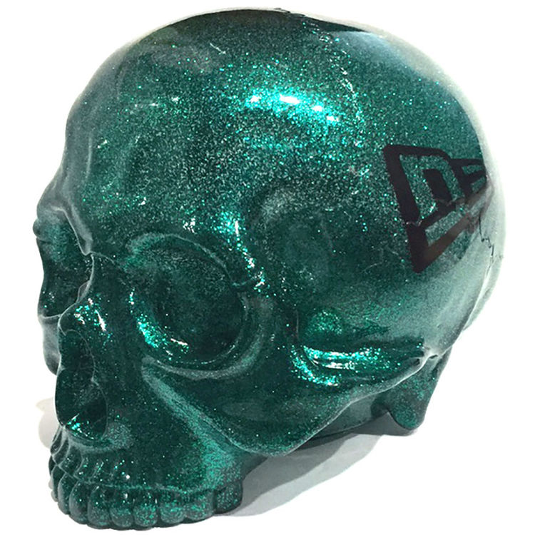 MONSTERS AND MADNESS New Era 9FIFTY × SECRETBASE 1/1 SKULL HEAD GREEN RAME SET by Secret Base