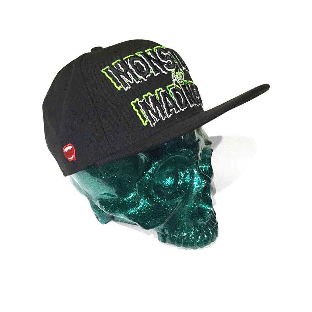 MONSTERS AND MADNESS New Era 9FIFTY × SECRETBASE 1/1 SKULL HEAD GREEN RAME SET