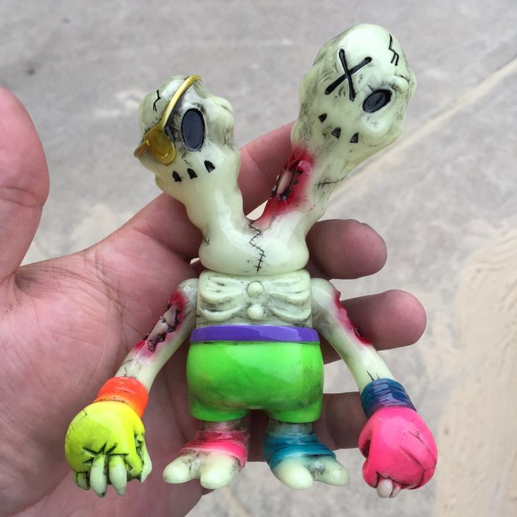 Neon zombie fighter by D-Lux