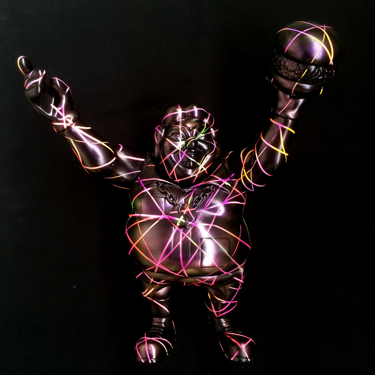 Ron English x BlackBook Toy: EVIL MC JP1 custom painted by Chop of Monster Farm