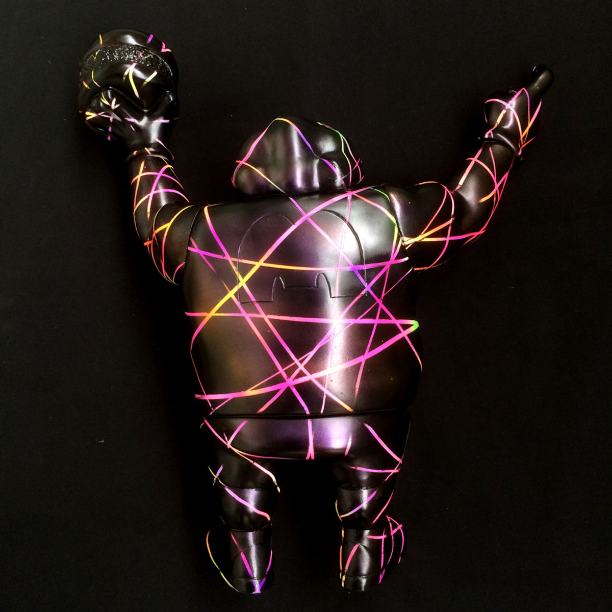 Ron English x BlackBook Toy: EVIL MC JP1 custom painted by Chop of Monster Farm