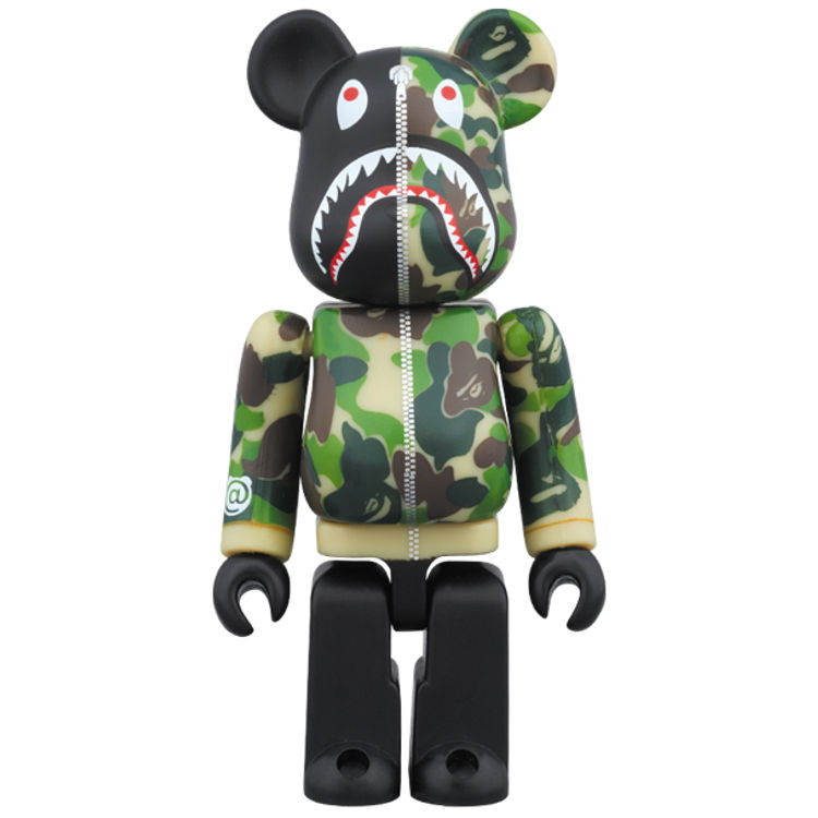 BAPE (R) CAMO SHARK BE@RBRICK 100% - Green by Medicom