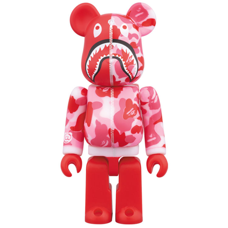 BAPE (R) CAMO SHARK BE@RBRICK 100% - Red by Medicom