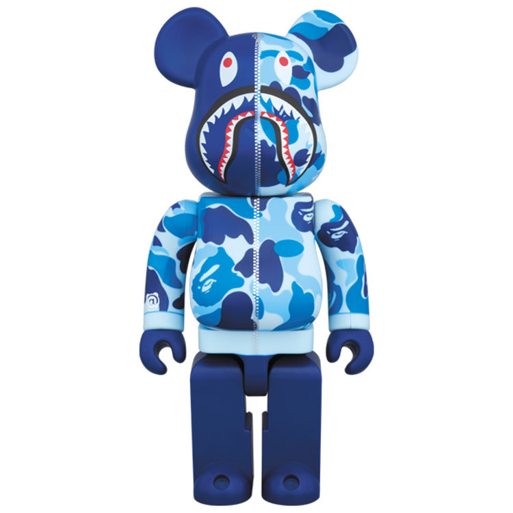 BAPE (R) CAMO SHARK BE@RBRICK 400% - Blue by Medicom