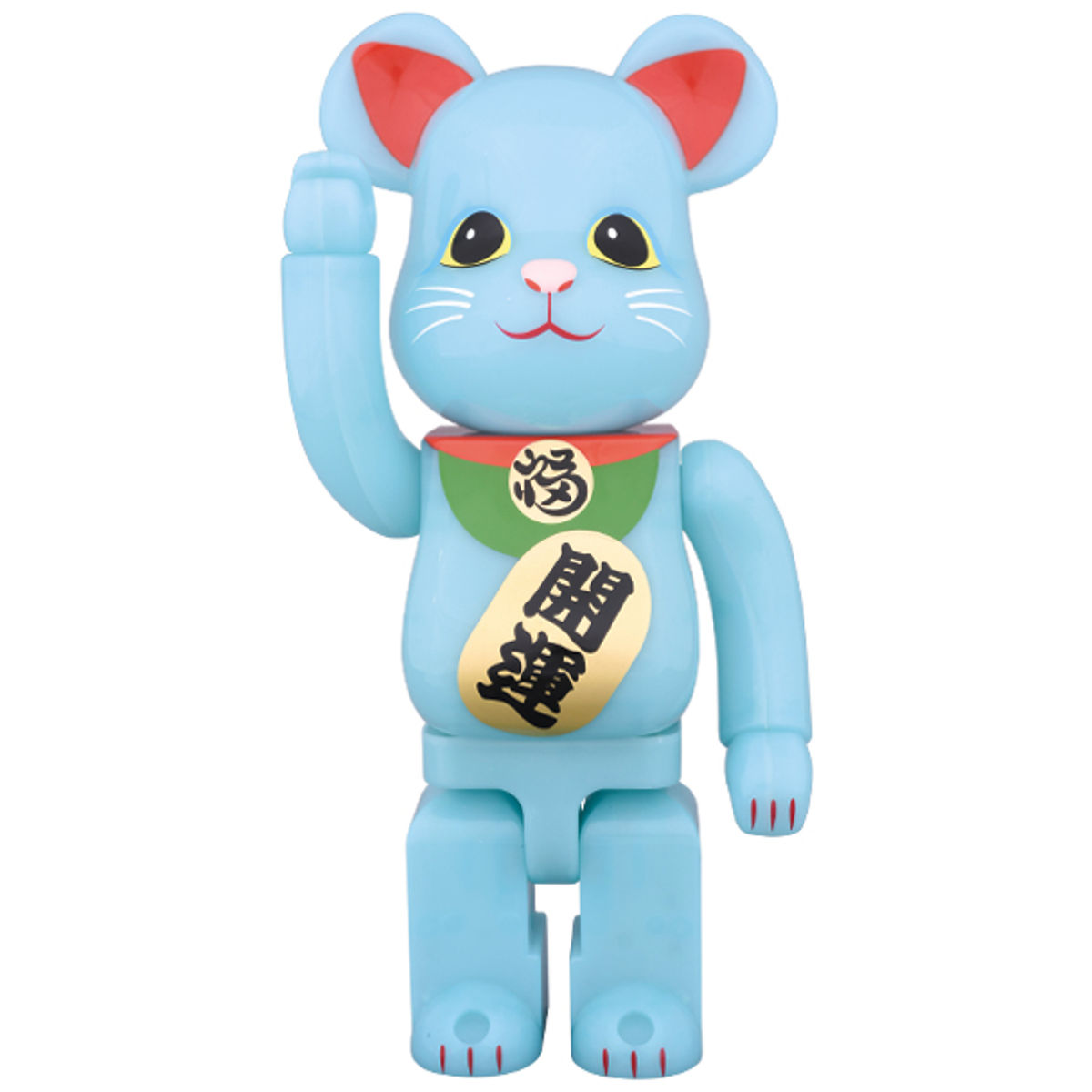 400% Blue GID Beckoning Cat 畜光 Bearbrick