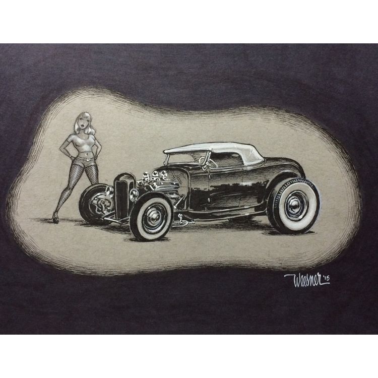 Deuce Roadster Blonde by Keith Weesner