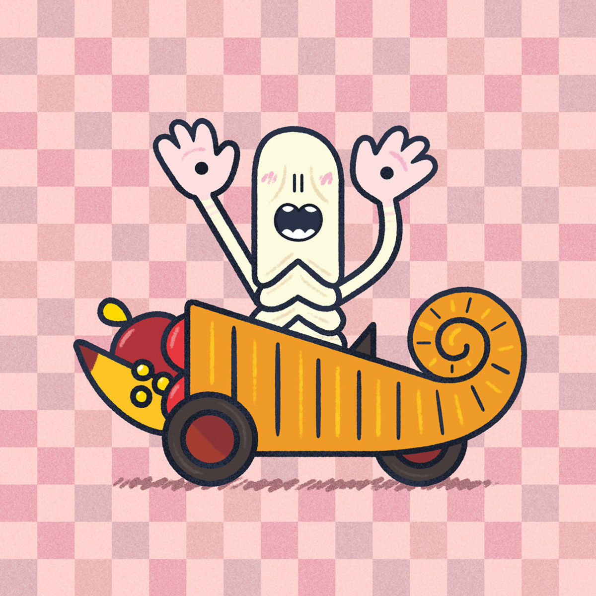 "Speedy Pale Man" Print