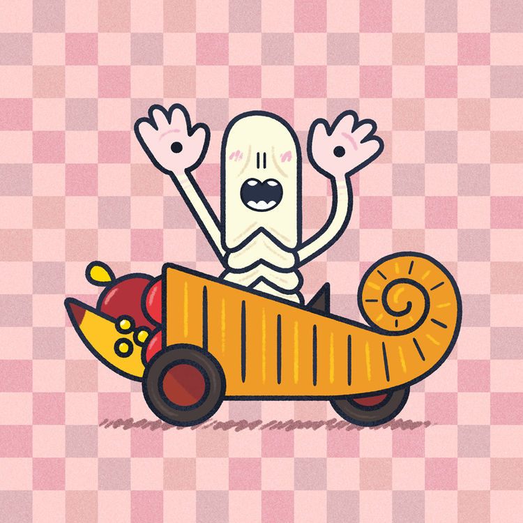 "Speedy Pale Man" Print by Andrew Kolb