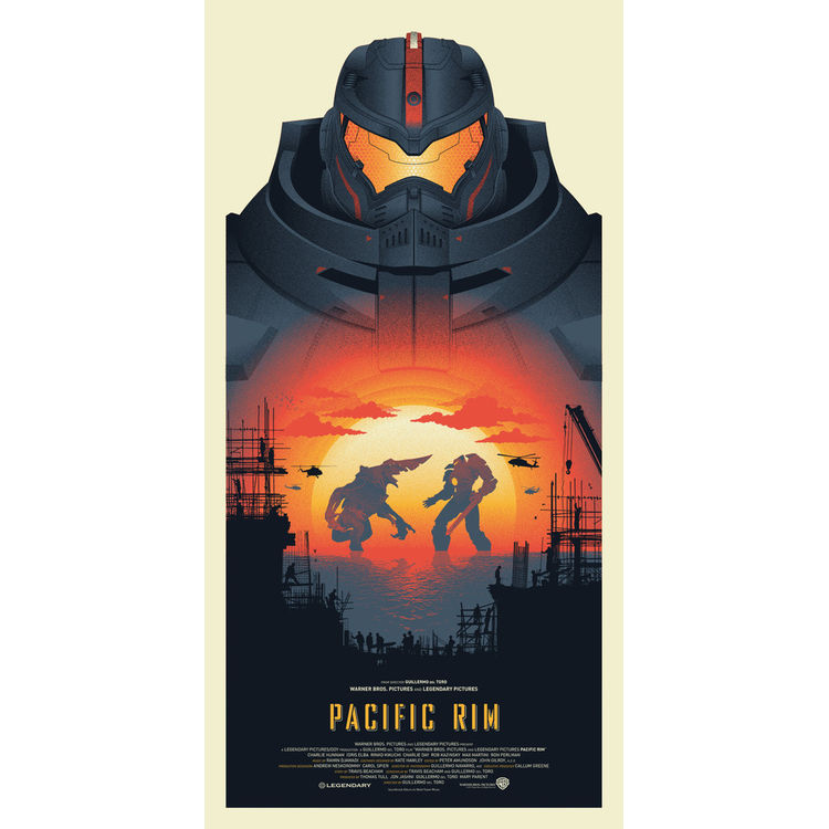 "Monstrous fight in the Pacific" Print by Guillaume Morellec