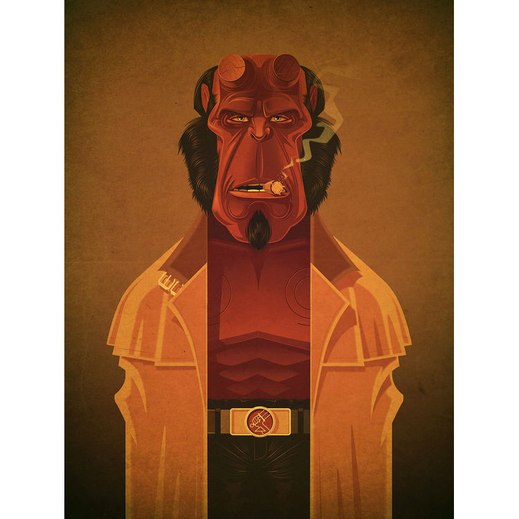 "HELL BOY" Print by James Gilleard