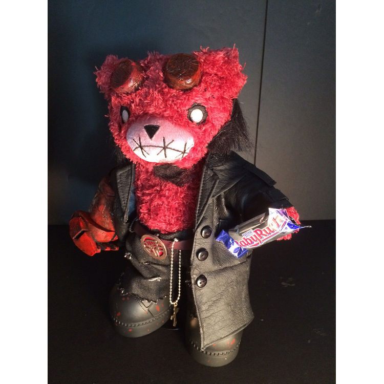 Hellboy Teddy Scare by Joe DiDomenico