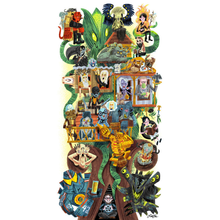 "Del Toro's Treehouse" Wood Print by Luke Flowers