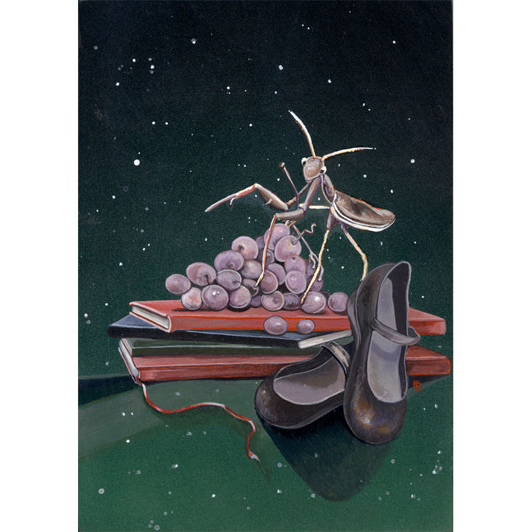 Still life with grapes by Nicole Bruckman