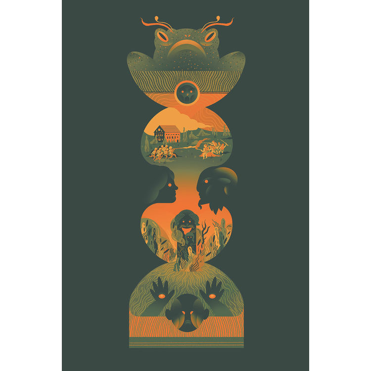 "The Faun's Fable" Wood Print by Scott Balmer