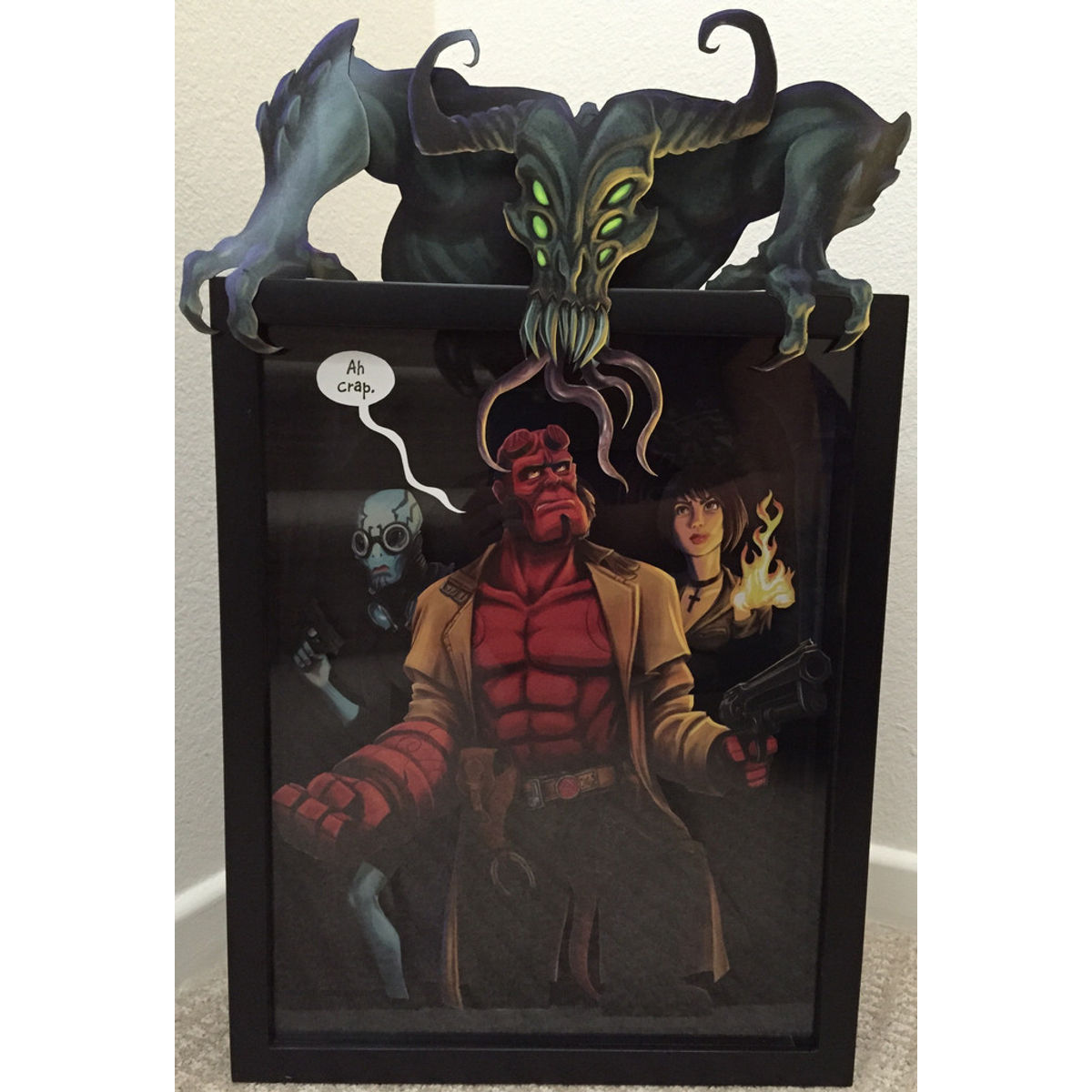 "Ah crap." Framed Print