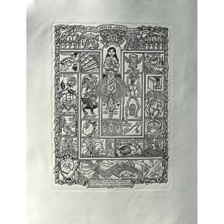 "ANTIGUO JUEGO DEL LABERINTO Y EL FAUNO" Print by Tomas Hijo