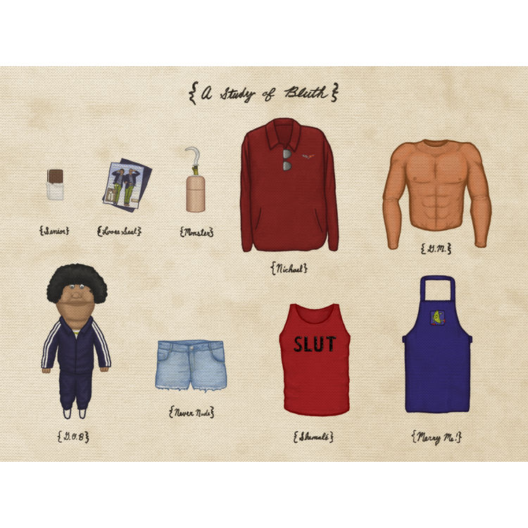 "A Study of Bluth" Print by Joe Van Wetering
