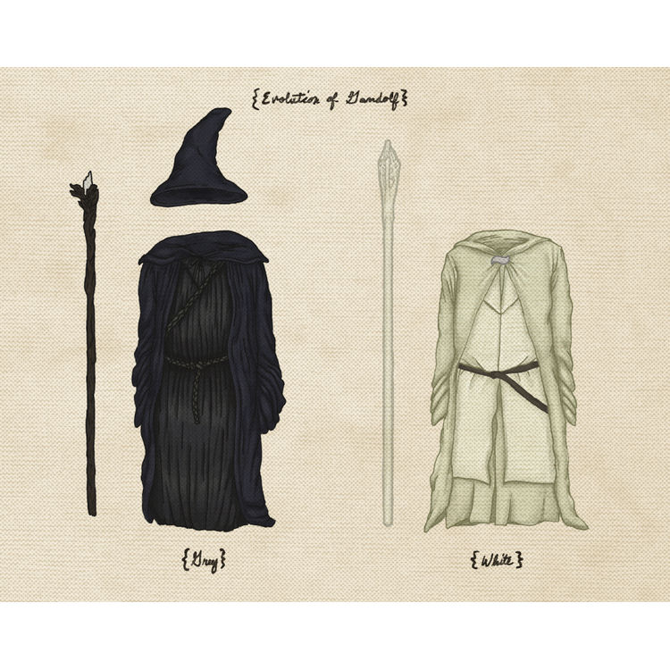 "Evolution of Gandolf" Print by Joe Van Wetering