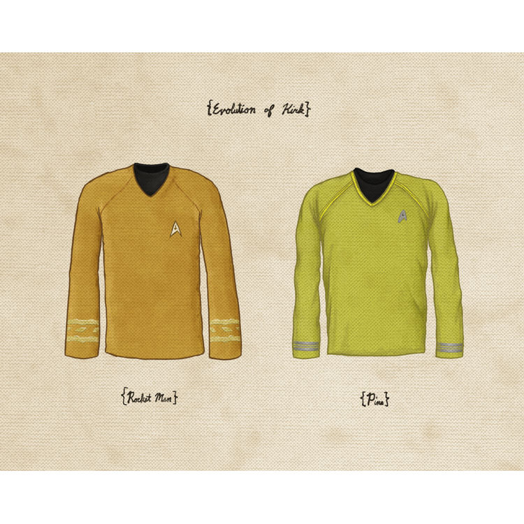 "Evolution of Kirk" Print by Joe Van Wetering
