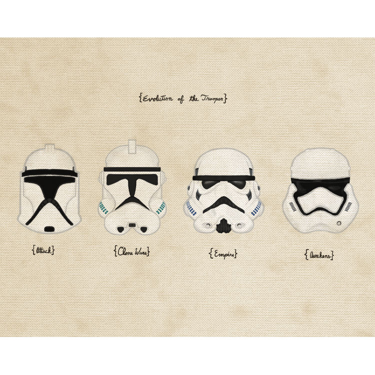 "Evolution of the Trooper" Print by Joe Van Wetering