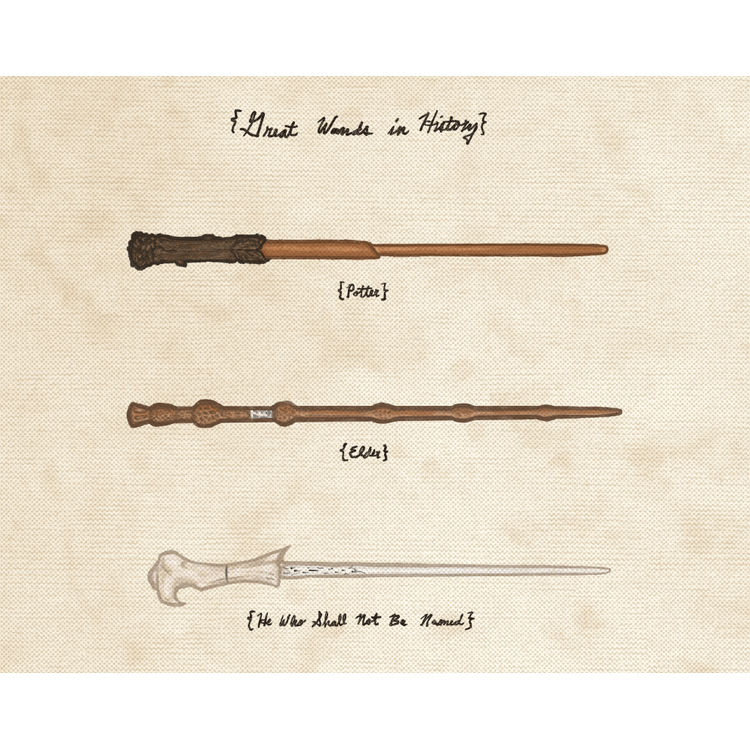 "Great Wands in History" Print by Joe Van Wetering