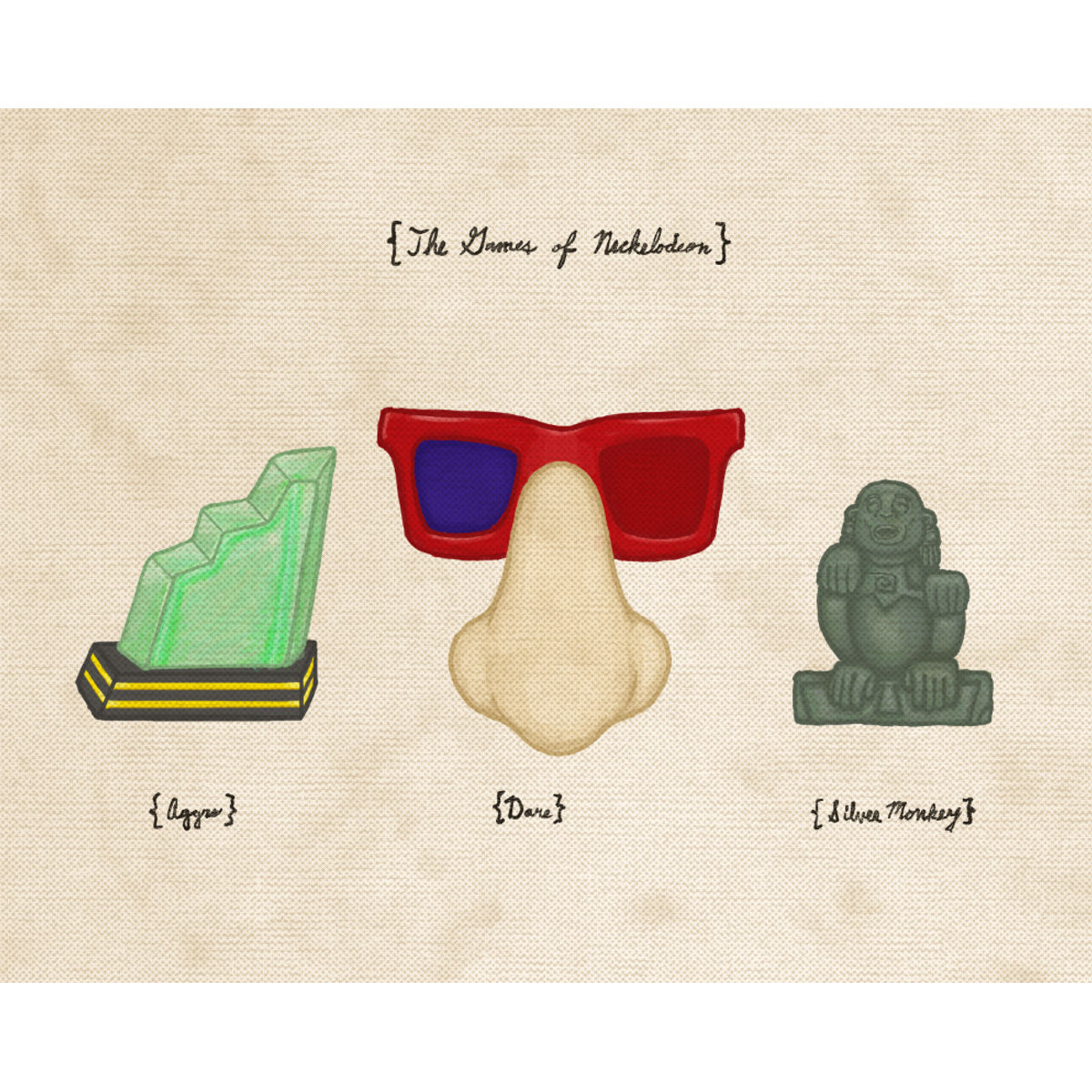 "The Games of Nickelodean" Print