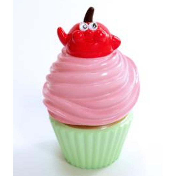 Hello Cherry ☆ Cupcake: Pink Cream x Green Cup by Aya Takeuchi