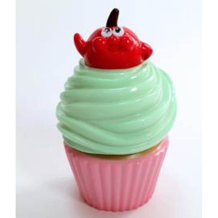 Hello Cherry ☆ cupcake: Green cream x Pink cup by Aya Takeuchi