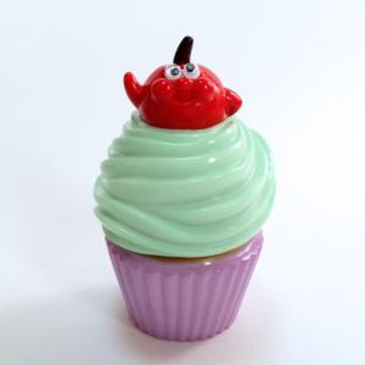 Hello Cherry ☆ cupcake: Green cream x purple cup