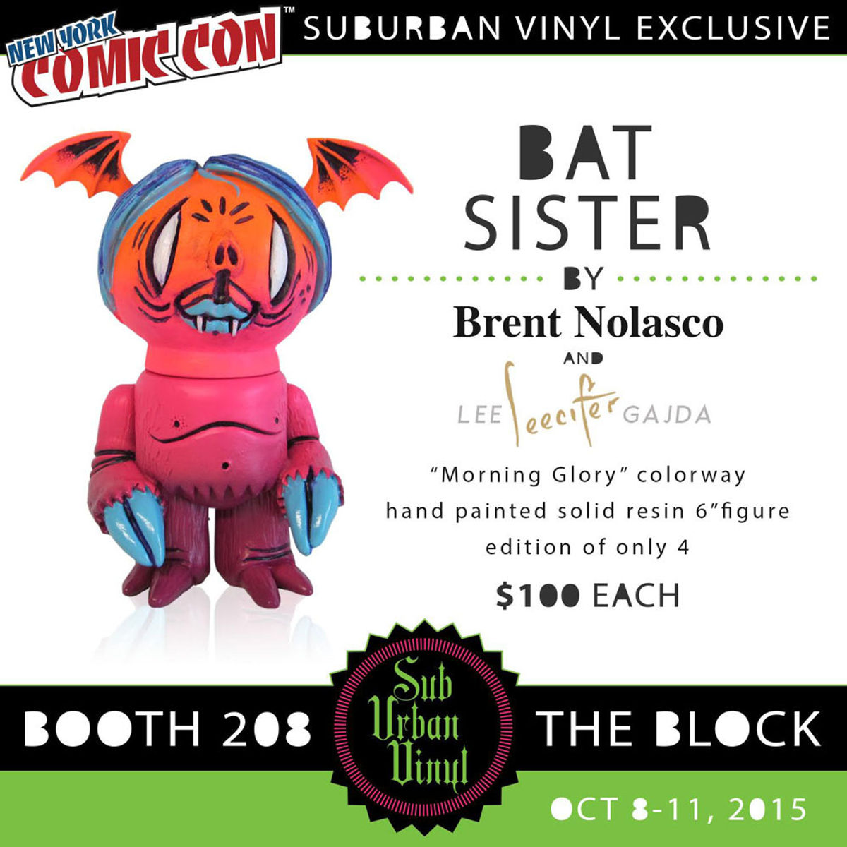 Bat Sister - Morning Glory edition ( SubUrban Vinyl NYCC : 2015 Exclusive )