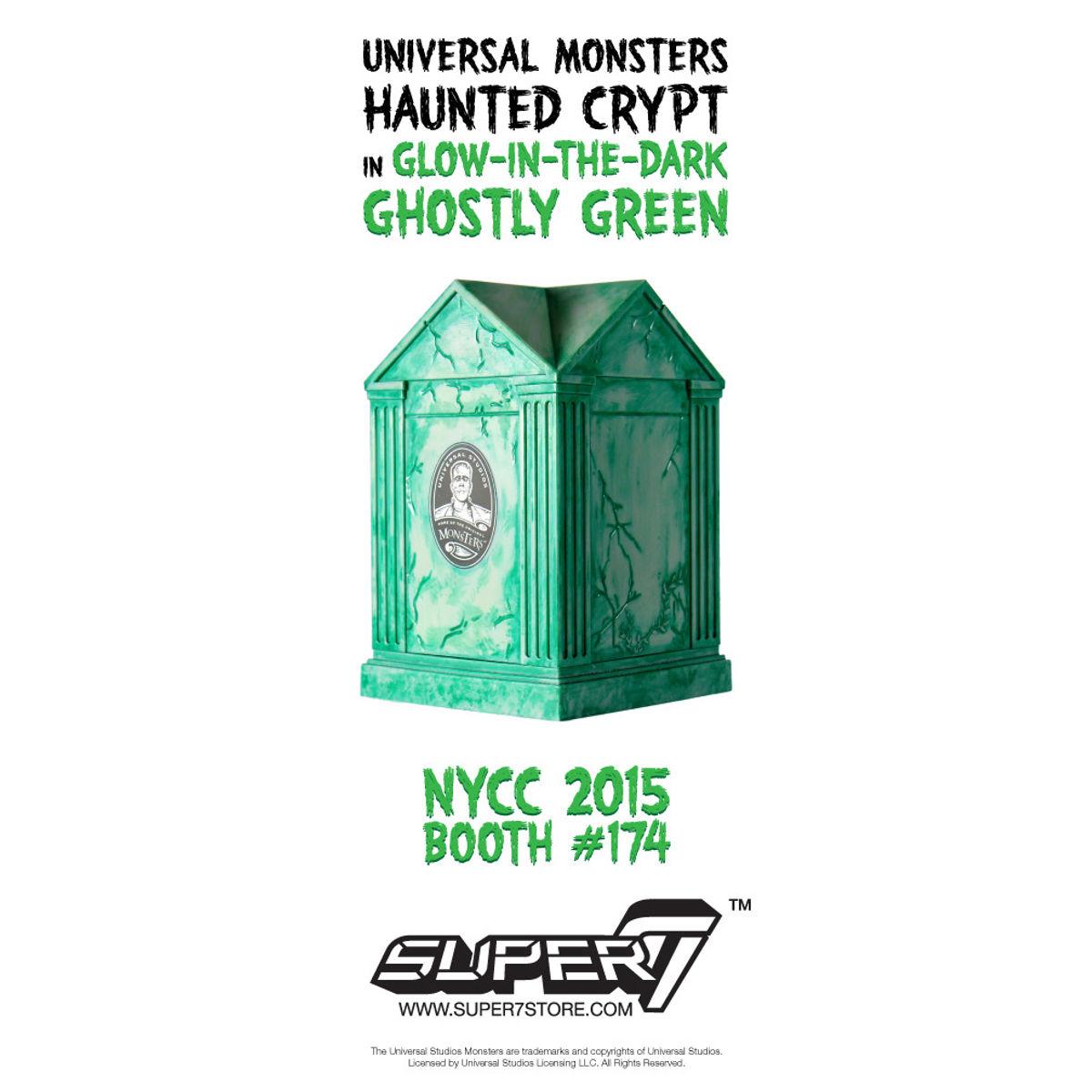 Universal Monsters: Haunted Crypt - GID Ghostly Green